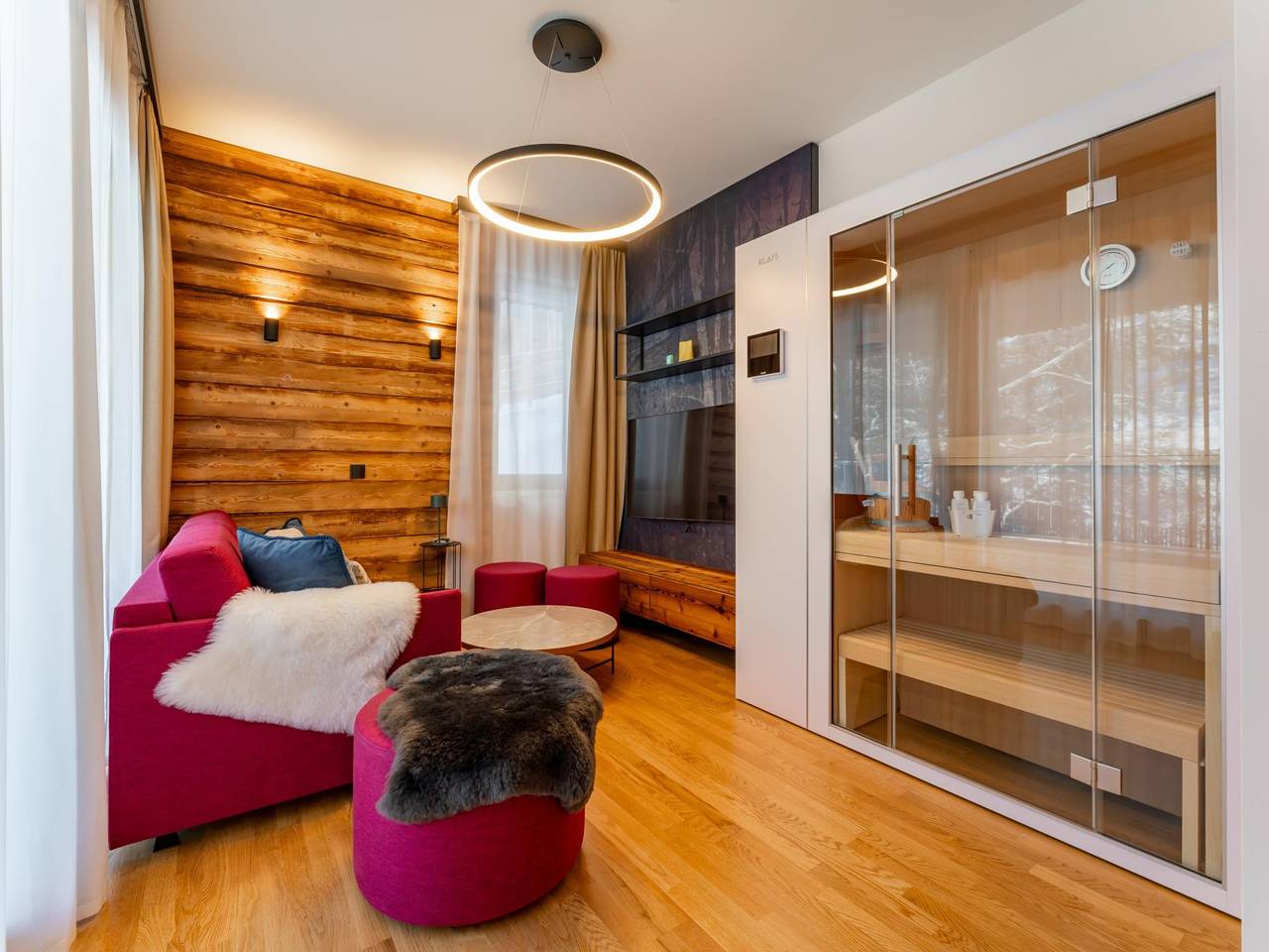 Ganze Wohnung, Stilvolles Apartment mit Sauna an der Piste in Hermagor-Pressegger See, Bezirk Hermagor