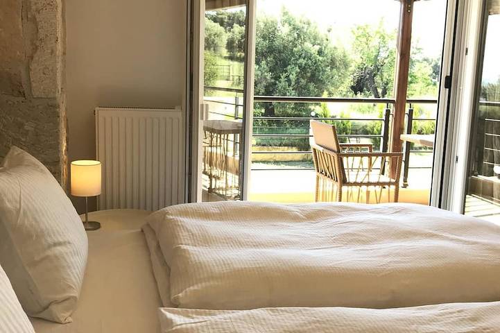 Strandnähe, traumhafter Meerblick, beheizter Privatpool in Kassandra
