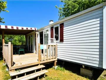 Mobil home pour 4 personnes, avec piscine et terrasse, animaux acceptés dans Lac de Biscarrosse
