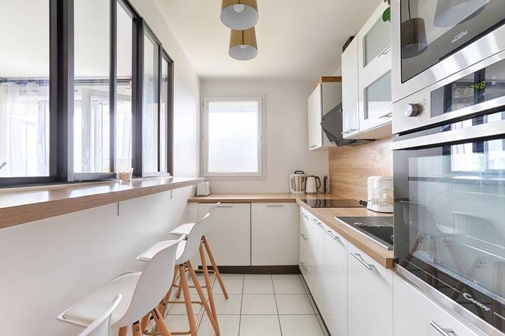 Ganze Wohnung, Ferienwohnung für 6 Personen mit Balkon in Villejuif, Val-de-Marne