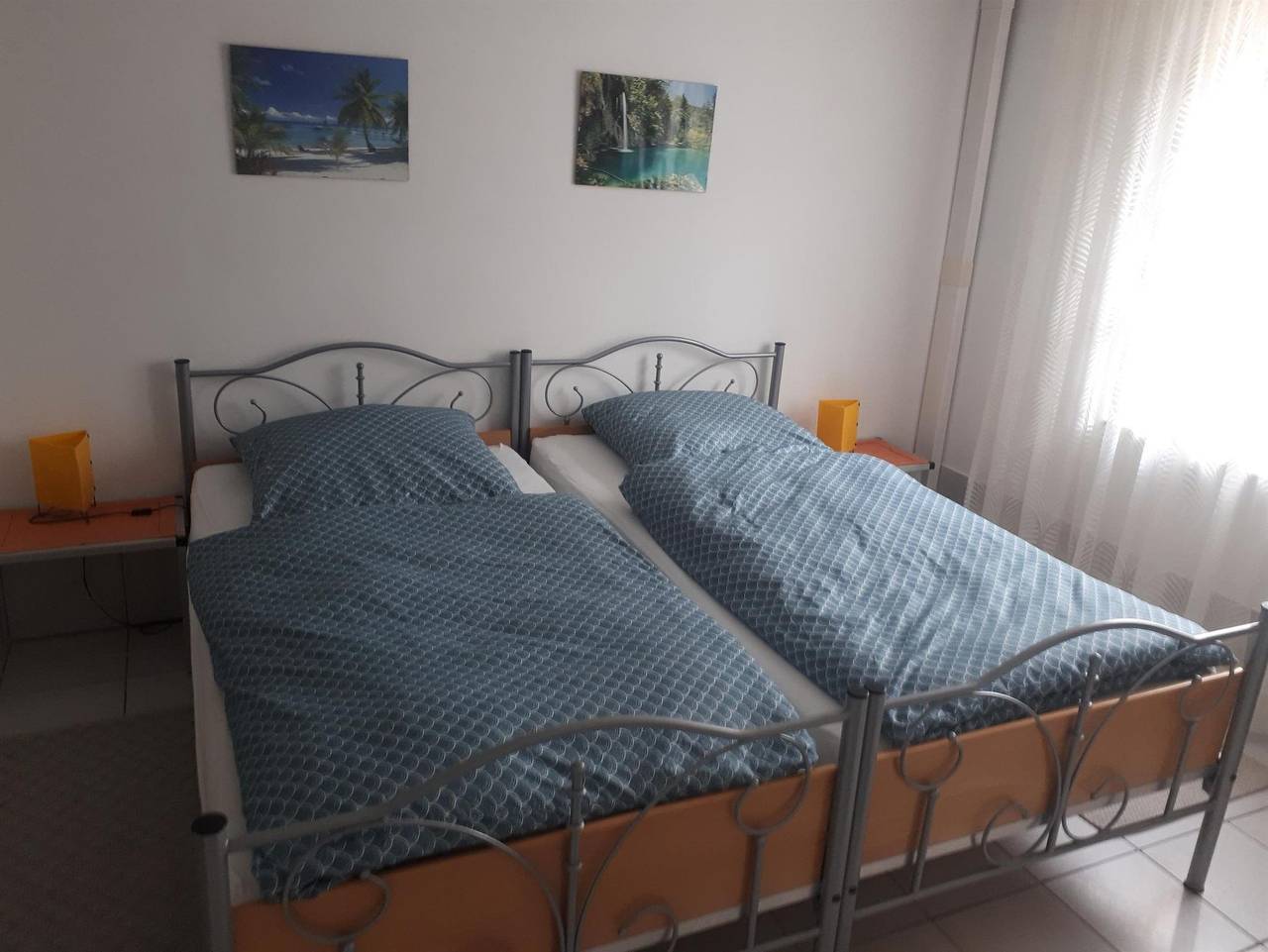 Ganze Ferienwohnung, Ferienwohnung Roshol - Appartement/Fewo, Dusche oder Bad, Wc, gartenseiti in Hanhofen, Rheinebene