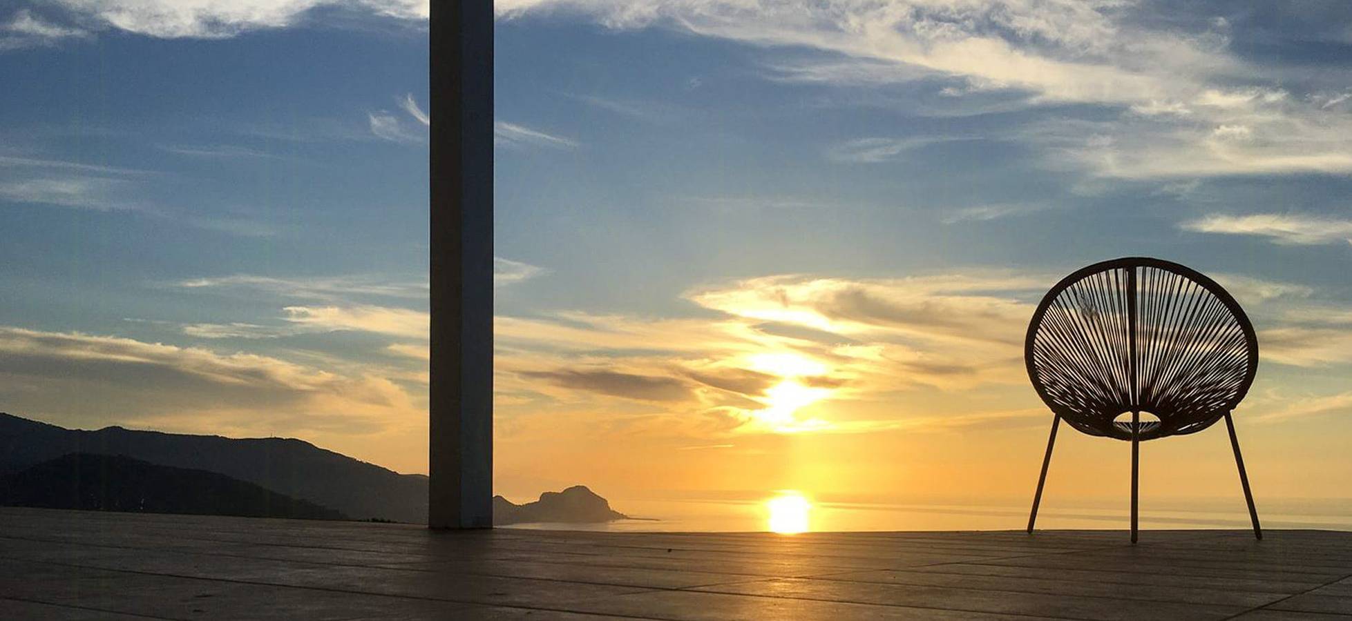 Villa panoramica con tramonto e vista mare in Pollina, Provincia di Palermo