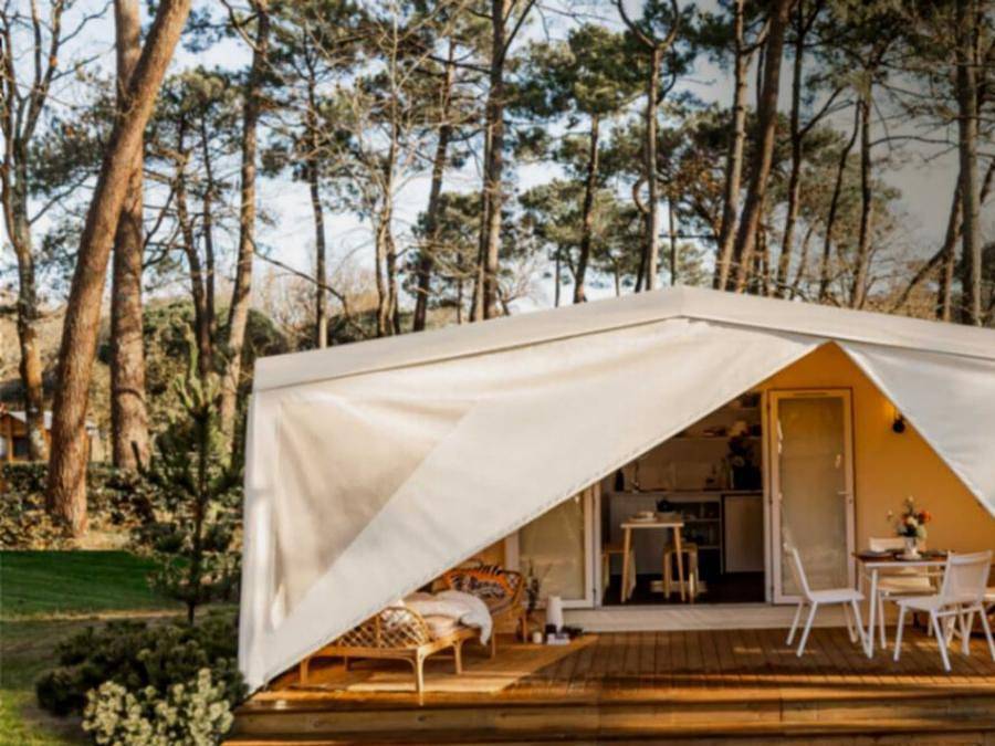 Camping Paradis - Les Nobis d'Anjou - Tienda de campaña 4 personas - Coco Dulce Edén (M - sin sanitarios) in Montreuil-Bellay, Valle del Loira