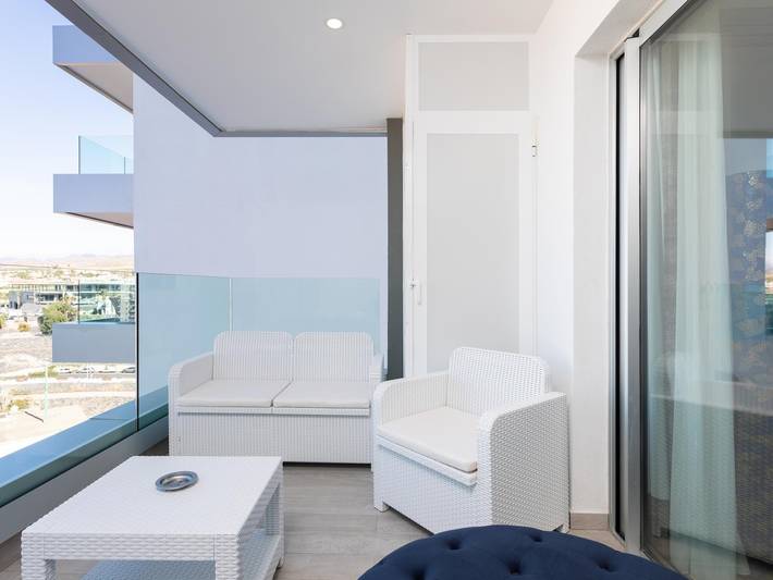 Ferienwohnung für 7 Personen, mit Meerblick und Balkon sowie Garten und Kinderpool in Callao Salvaje - 2