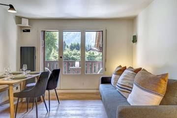 Gîte pour 4 personnes, avec balcon dans Gare des Praz de Chamonix