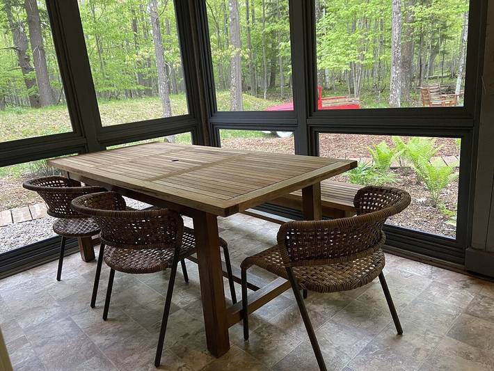 Log cabin for 4 people in Door County