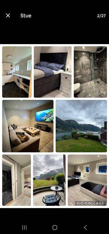 Ferienhaus für 4 Personen, mit Ausblick und Garten sowie Seeblick in Odda
