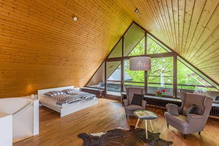 Ferienhaus für 5 Personen, mit Garten und Balkon