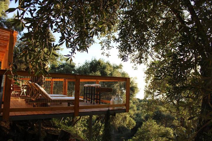 Camping for 2 people, with Balcony and Terrace as well as View in Greece