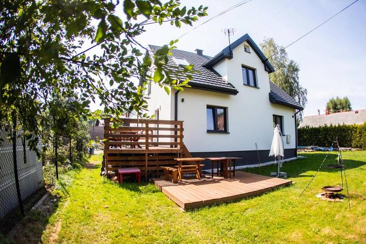 Apartament wakacyjny dla 15 osób, z Balkon i Taras oraz Ogród i Widok w Buczkowice