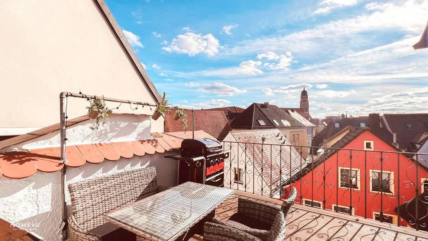 Ferienwohnung für 2 Personen, mit Balkon und Terrasse sowie Ausblick in Amberg (Oberpfalz) - 3