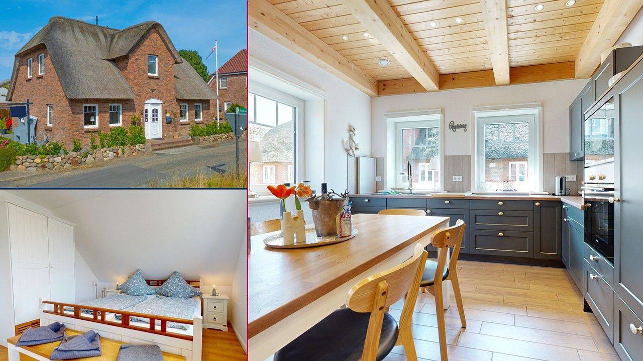 Komfortables Ferienhaus mit Terrasse und moderner Ausstattung in Utersum in Utersum, Föhr