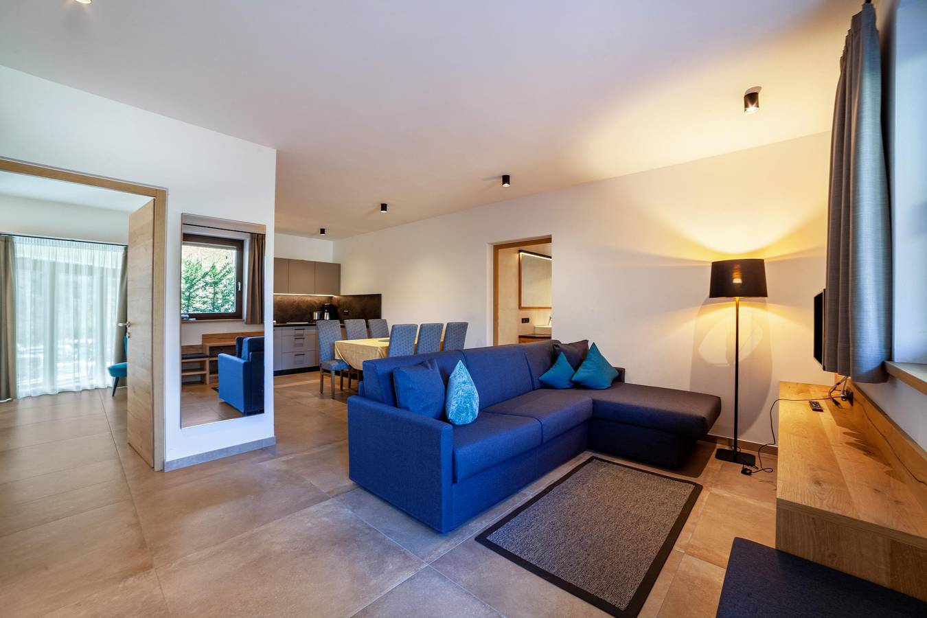 Ganze Wohnung, Ferienwohnung "Camping Passeier Garten" mit Bergblick, Pool, Sauna & Wlan in Saltaus, St. Martin in Passeier