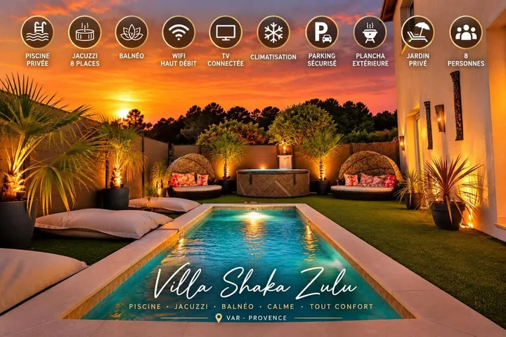Villa pour 8 personnes, avec piscine ainsi que vue et jardin - 1