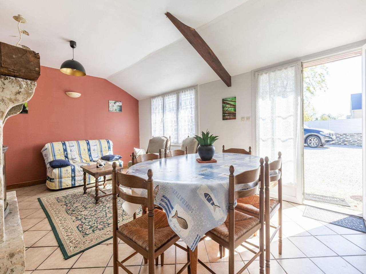 Maison de vacances pour 5 personnes avec jardin in Montaigu-la-Brisette, Côte de la Déroute