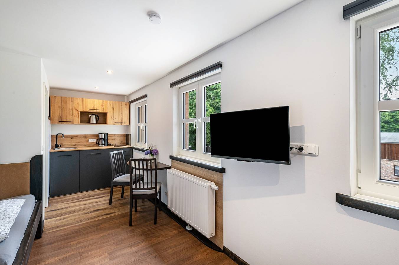 Ganze Wohnung, Apartment „Kleines, feines 1-Zimmer-“ mit gemeinsamer Terrasse, Garten & Wlan in Bützow, Mecklenburgische Seenplatte