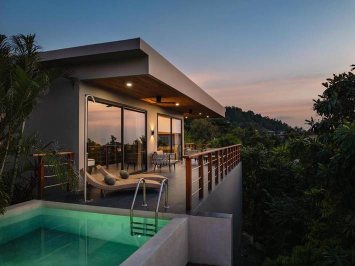 Villa für 5 Personen, mit Pool und Ausblick sowie Garten - 1