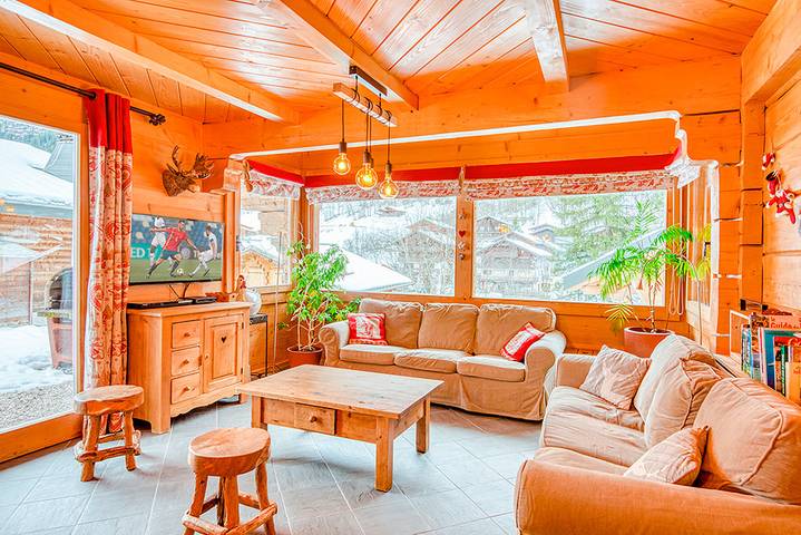 Chalet pour 14 personnes, avec sauna ainsi que terrasse et vue, animaux acceptés à Chatel - 3
