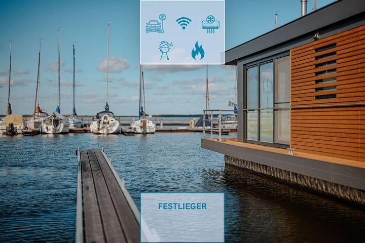 Ferienhaus für 4 Personen, mit Terrasse und Seeblick sowie Ausblick in der Oberlausitz