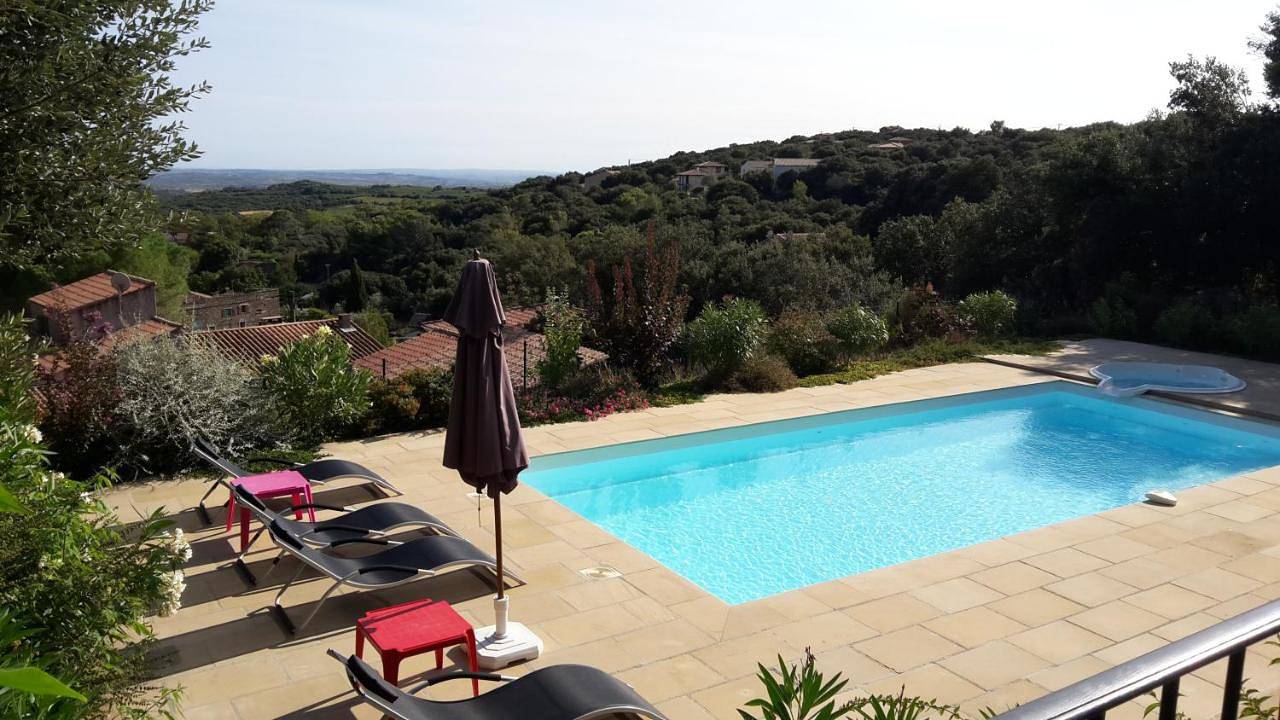 Villa Piscine-Spa vue grandiose. in Faugères, Région de Béziers