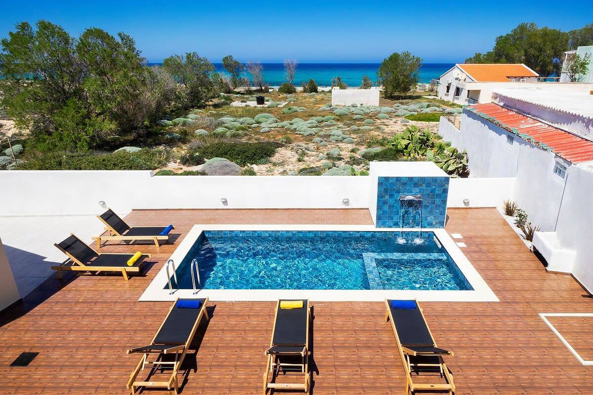 Villa Makisland with sea view in Stavros Kreta, Akrotiri (Chania)