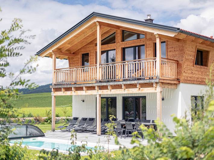 Chalet für 6 Personen, mit Sauna und Garten sowie Terrasse und Pool, mit Haustier in Inzell - 3