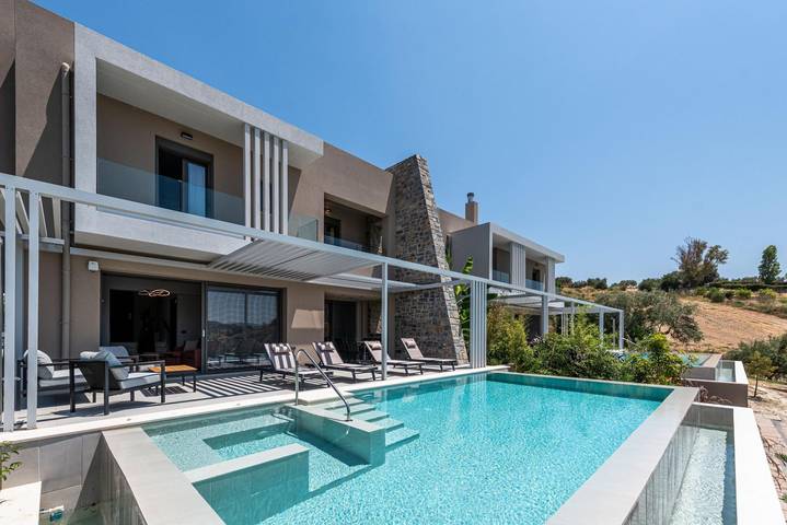 Villa für 4 Personen, mit Terrasse und Garten in Heraklion