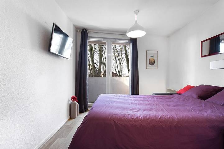 Location de vacances pour 3 personnes, avec balcon à Toulouse