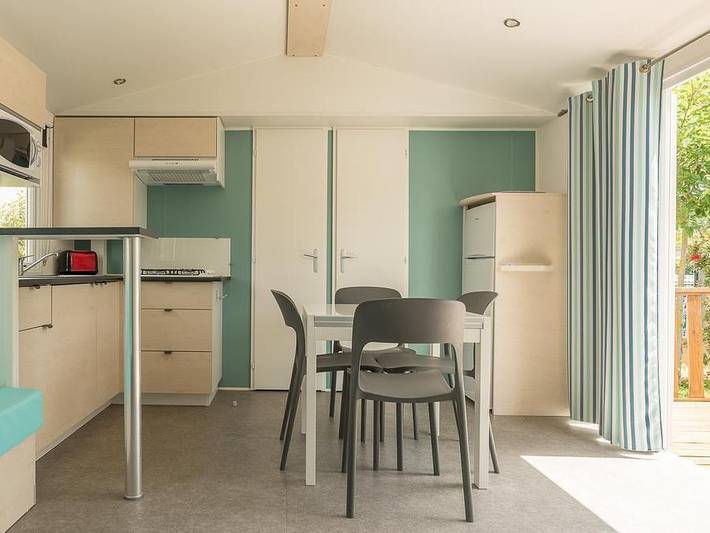 Camping l'Etoile d'Or - Mobilheim 8 personen - Cottage Familie 4 Zimmer + Klimaanlage in La Côte Vermeille, Argelès-sur-Mer