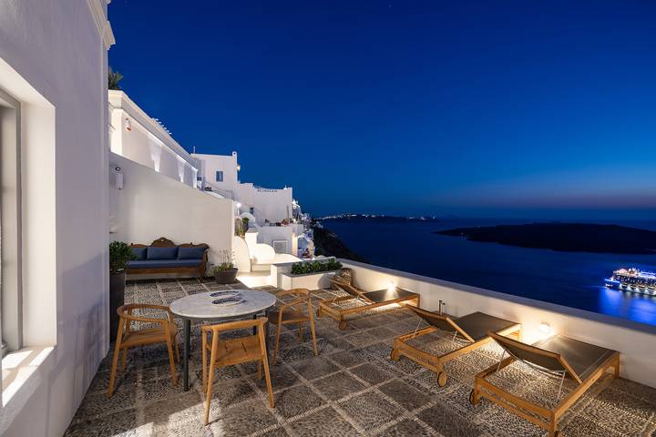 Villa pour 2 personnes, avec vue sur l’océan dans Firostefani - 4