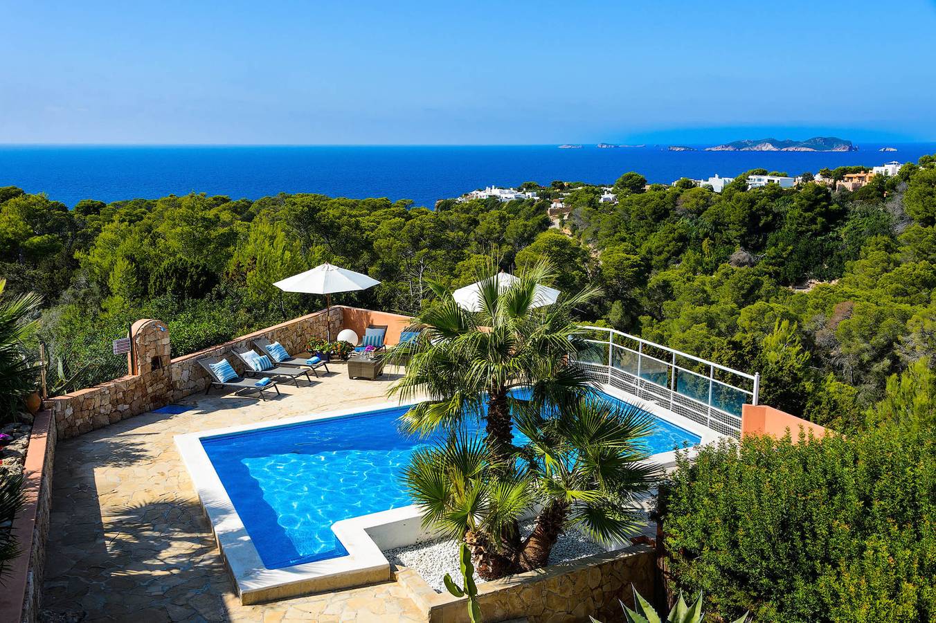 Villa pour 8 Personnes dans Cala Vedella, Sant Josep de sa Talaia
