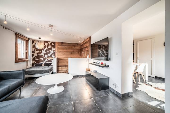 Ganze Wohnung, Appartement „Martonne Le Rez“ mit Bergblick und WLAN in Châtel, Les Portes du Soleil