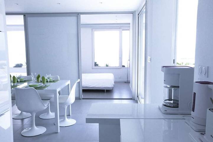 Ganze Wohnung, Design Apartment 4 Sterne In Bandol, Klimaanlage, Herrlichem Meerblick Und Pool in Bandol, Mittelmeerküste (Frankreich)
