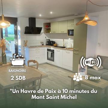 Gîte pour 8 personnes, avec jardin à Servon
