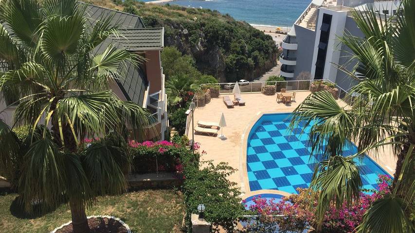 Ferienwohnung für 6 Personen, mit Ausblick und Sauna sowie Balkon in Alanya