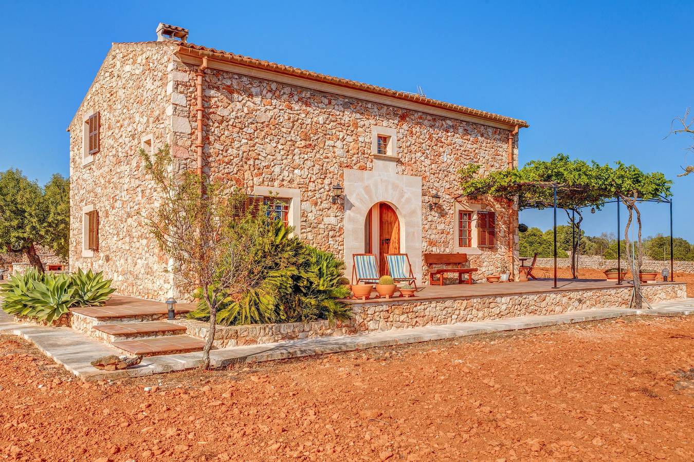 Alleinstehendes Ferienhaus Son Garrot mit Garten, Bergblick und Wlan; Parkplätze vorhanden in Santanyí, Mallorca Süden
