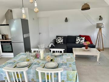 Gîte pour 4 personnes, avec jardin, animaux acceptés dans Plage de Kerpape