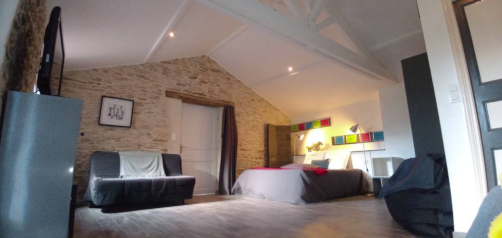 Chambre d’hôte pour 5 personnes, avec piscine ainsi que terrasse et jardin, animaux acceptés dans les Pays de la Loire - 3