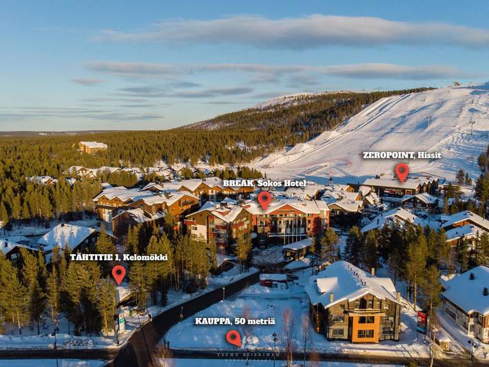 Log cabin for 8 people, with sauna in Levi