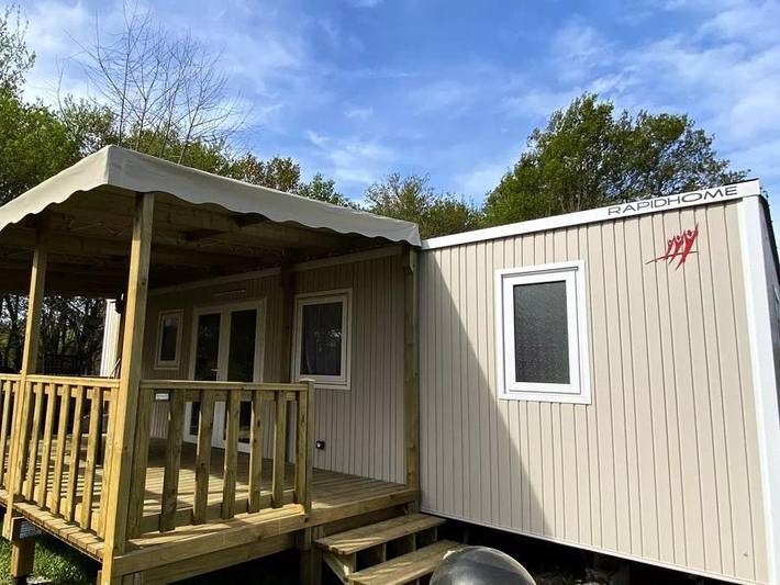 Camping La Clairière - Mobilhome 4 personnes - Premium+ 3 Pièces 4 Personnes Climatisé + Tv in Saint-Paul-en-Born, Côte d’Argent