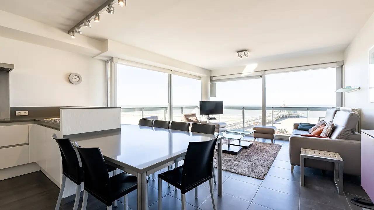 Appartement de vacances entier, Appartement de vacances pour 8 personnes avec balcon in Blankenberge, Côte belge