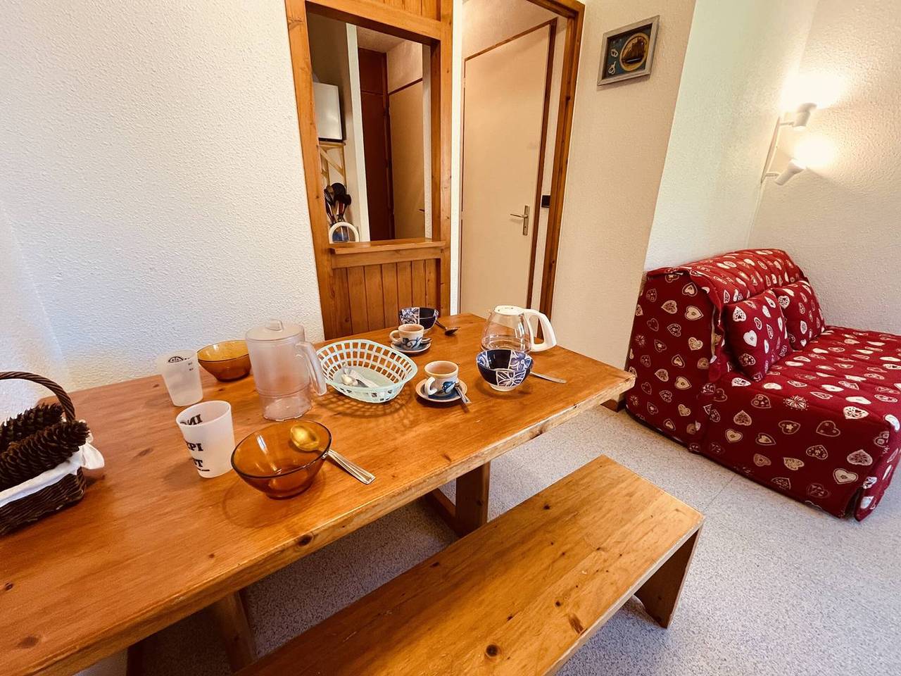 Studio entier, Studio pour 4 avec balcon, proche pistes, animaux admis à Vallandry in Landry, Massif de la Vanoise