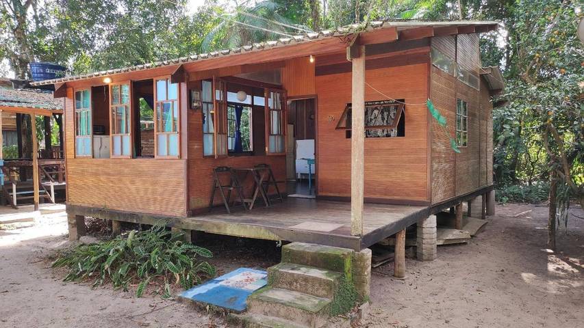 Casas e apartamentos de temporada para 4 pessoas, com jardim e vista e ainda vista para o lago, com animais de estimação em Picinguaba
