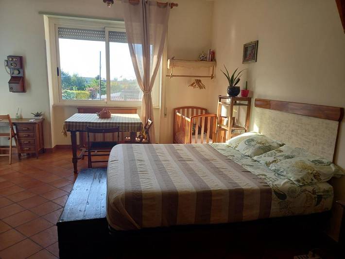 Appartamento per 3 persone, con Balcone e Terrazza nonché Giardino e Panorama a Porto Badino