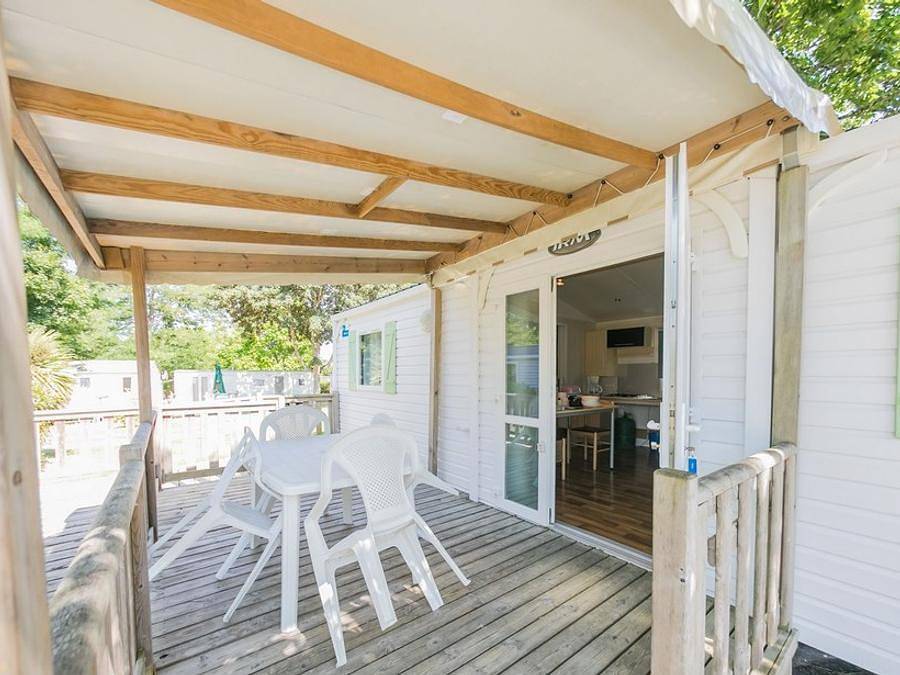 Camping la Ferme - Mobilheim 4 personen - Helios Pmr in Saint-Augustin, Côte de Beauté