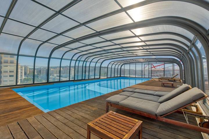 Appartement de vacances pour 6 personnes, avec vue ainsi que jardin et piscine