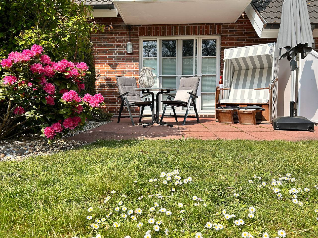 Ganze Wohnung, Ferienwohnung 'Urlaubsdomizil Dünenhof' mit Privatterrasse, Gemeinschaftsgarten und Wi-Fi in St. Peter-Bad, St. Peter-Ording
