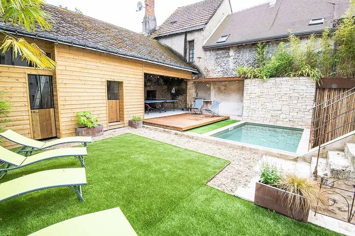 Maison de vacances pour 8 personnes, avec jardin à Mosnes