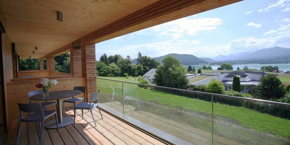 Ferienwohnung für 3 Personen, mit Garten und Seeblick sowie Pool und Ausblick in Villach - 3