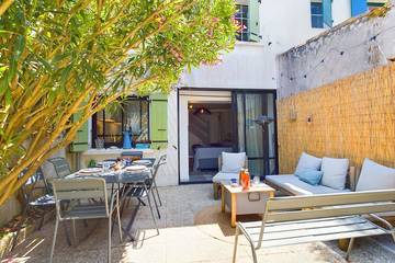 Maison de campagne pour 4 personnes, avec terrasse et jardin dans Plage de La Conche des Baleines